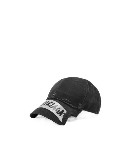 Balenciaga Black Bal Cap Sn62 for men