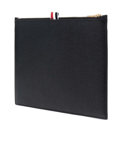 Thom Browne Black Logo Plaque Document Holder for men