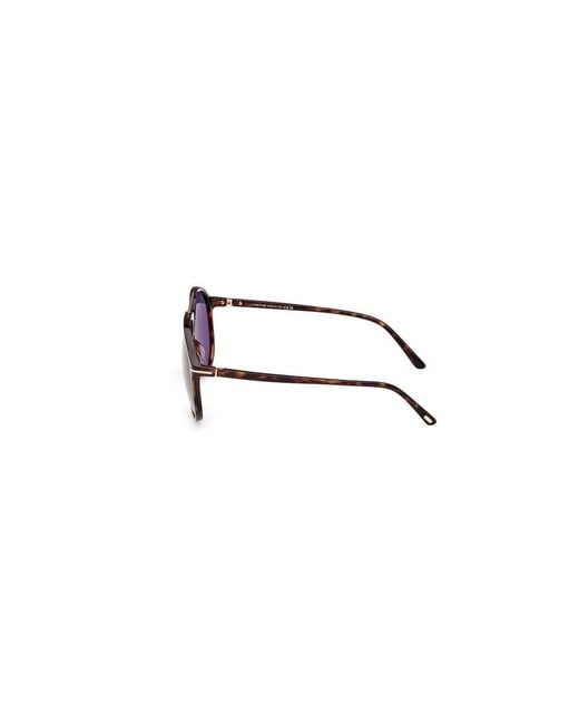 Tom Ford Purple Eyewear Archie Pilot Frame Sunglasses for men