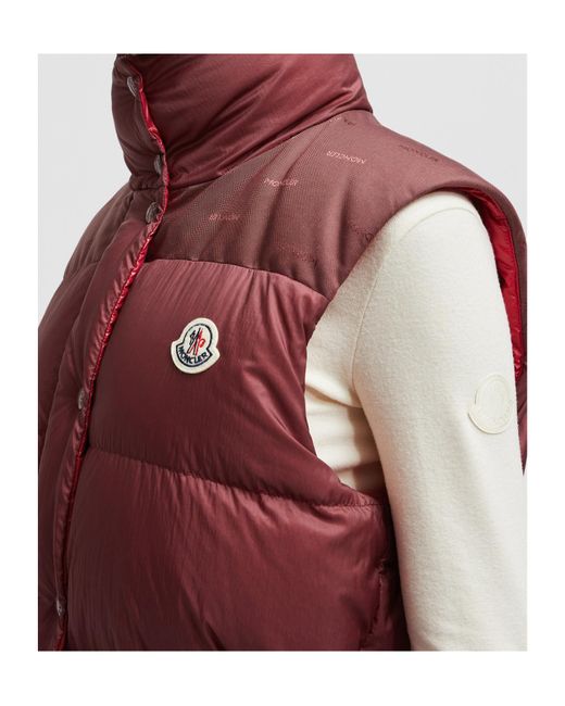 Moncler Red Verone Logo Patch Reversible Jacket