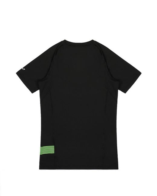 EA7 Black Logo Printed T-Shirt for men