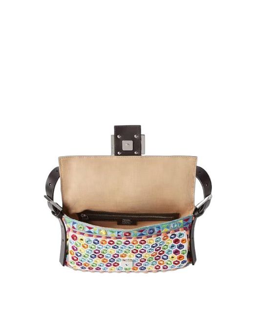 Fendi Blue Baguette Shoulder Bag