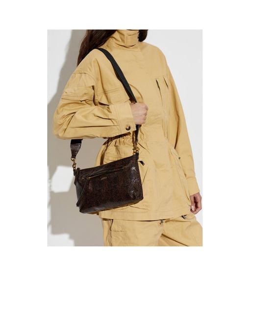 Isabel Marant White Logo Shoulder Bag