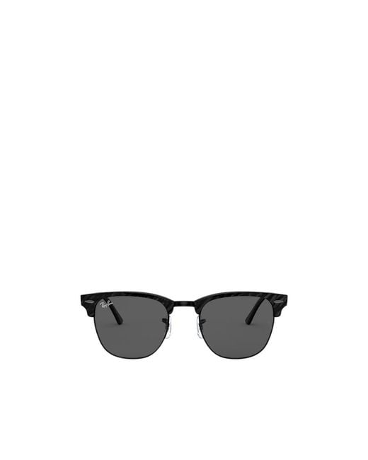 Ray-Ban Metallic Clubmaster Square Frame Sunglasses for men