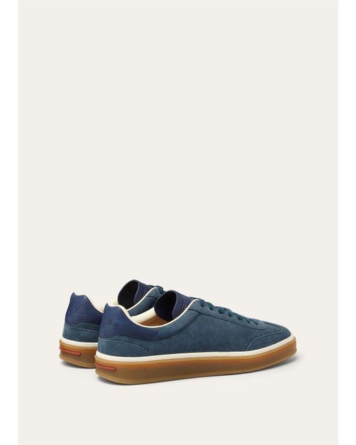 Loro Piana Blue Tennis Walk Sneaker