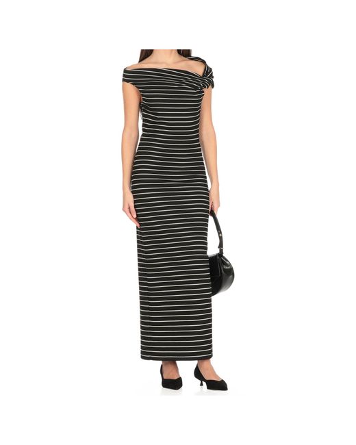 MSGM Black Viscose Dress