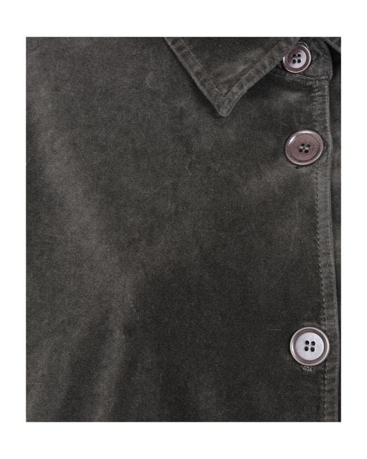 Aspesi Black Snap-Button Long-Sleeve Casual Jacket