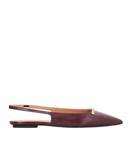 Tod's Brown Slingback Ballet Shoes
