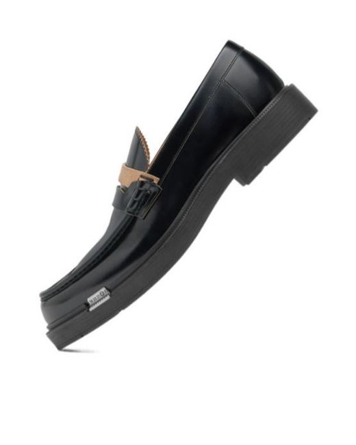 Maison Margiela Black Décortiqué Slip-On Loafers for men