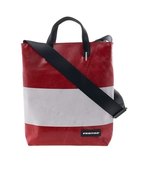 Freitag Red Logo Shoulder Bag for men