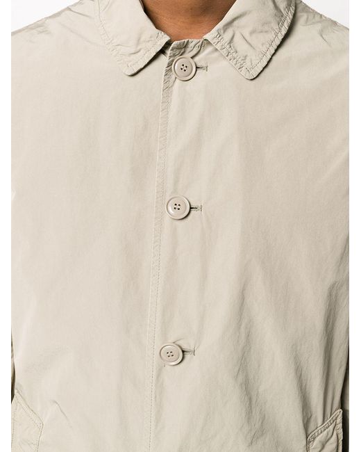 Aspesi Natural Mid-Length Single Breasted Coat for men