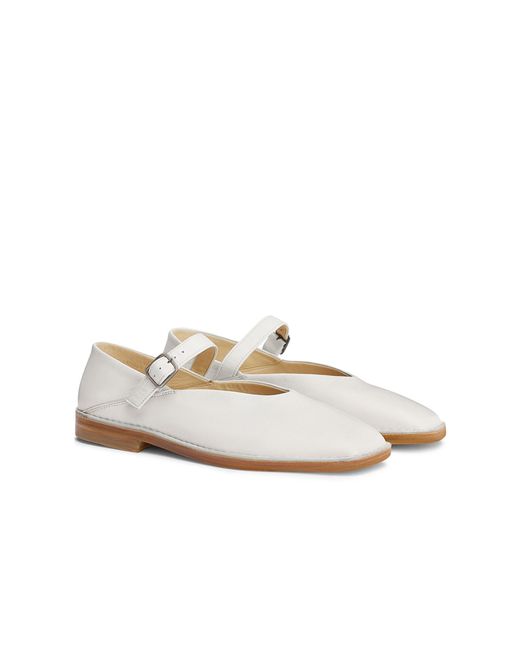 Lemaire White Flat Ballerinas