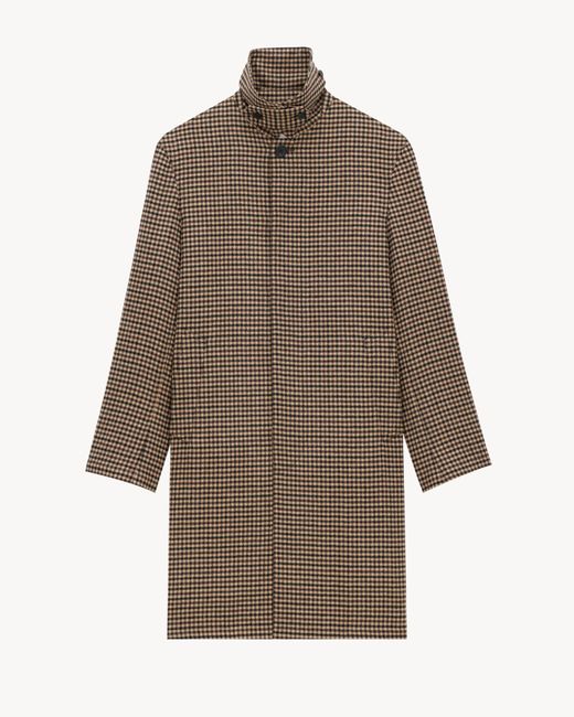 Saint Laurent Brown Long Sleeve Coat