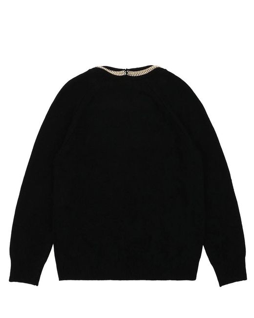 Burberry Black Logo Knitted Pullover