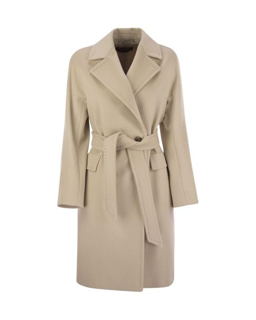 Max Mara Natural Studio Double-Breasted Belted Coat