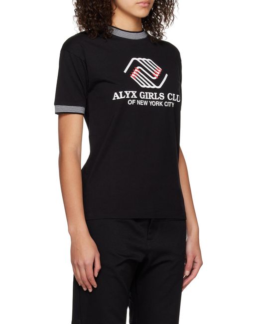 1017 ALYX 9SM Black T-Shirt With Round Neck And Short Sleeves for men