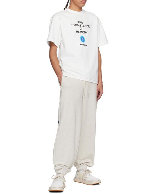 Adererror White Short-Sleeved T-Shirt for men