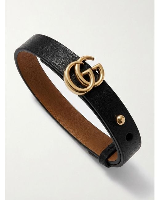 Gucci Multicolor Leather Bracelet With Double G