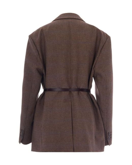 P.A.R.O.S.H. Brown Single-Breasted Blazer