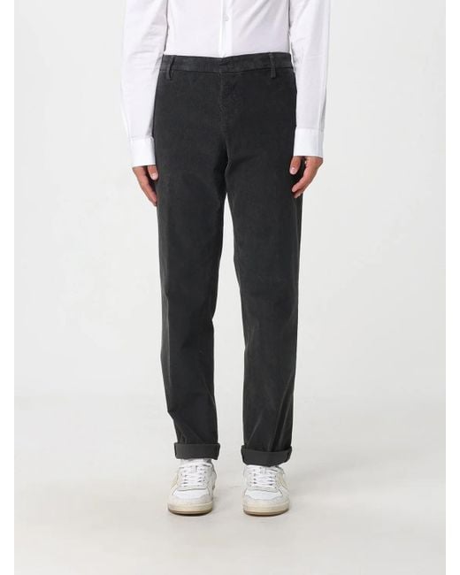 Dondup Black Gaubert Corduroy Trousers for men