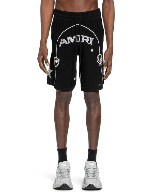 Amiri Black Sport Shorts for men