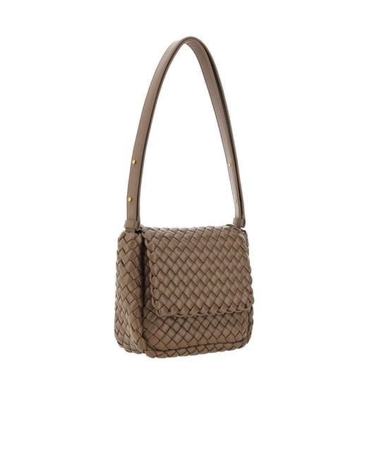 Bottega Veneta Brown Mini Cobble Shoulder Bag