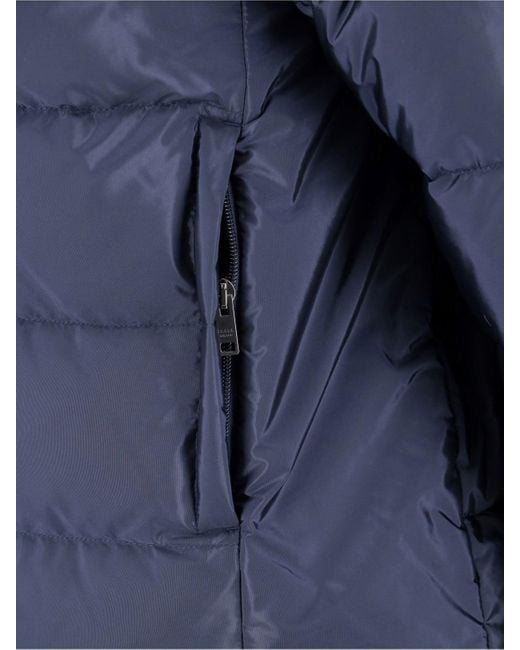 Prada Blue Logo Zip Down Jacket for men