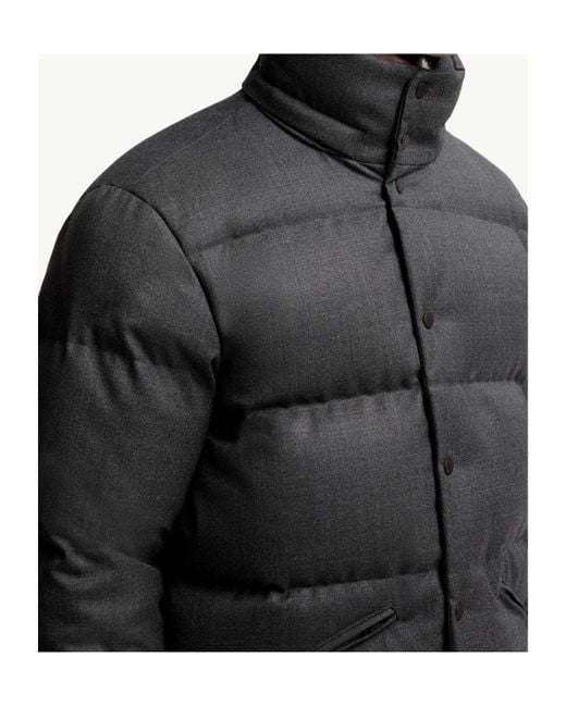 Moncler Black Eawy Hooded Short Puffer Jacket for men