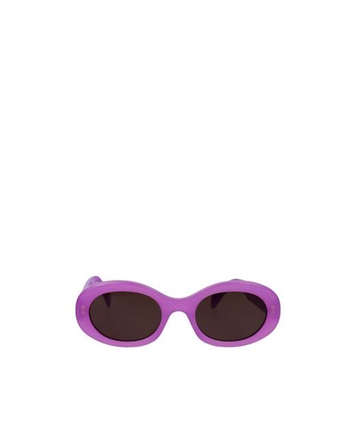 Céline Purple Logo Sunglasses