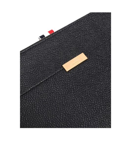 Thom Browne Black Logo Plaque Document Holder for men