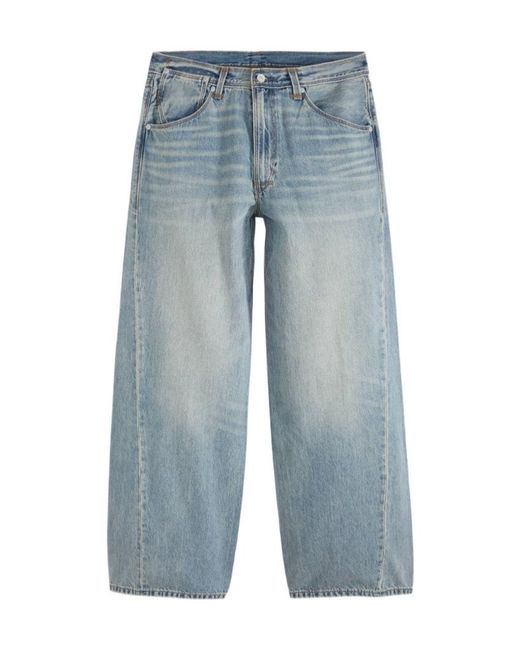 Levi's Blue Twisted Baggy Wide Leg Jeans for men