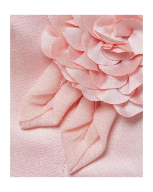 LoveShackFancy Pink Lorelai Cropped Bustier Top