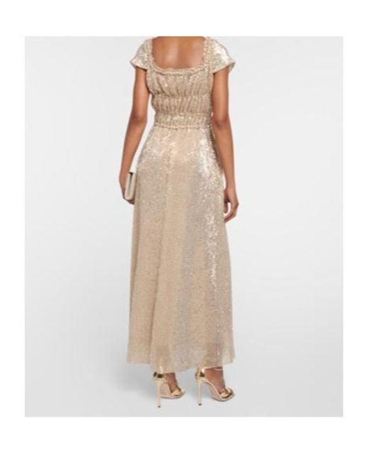 Altuzarra Natural Embellished Silk Gown