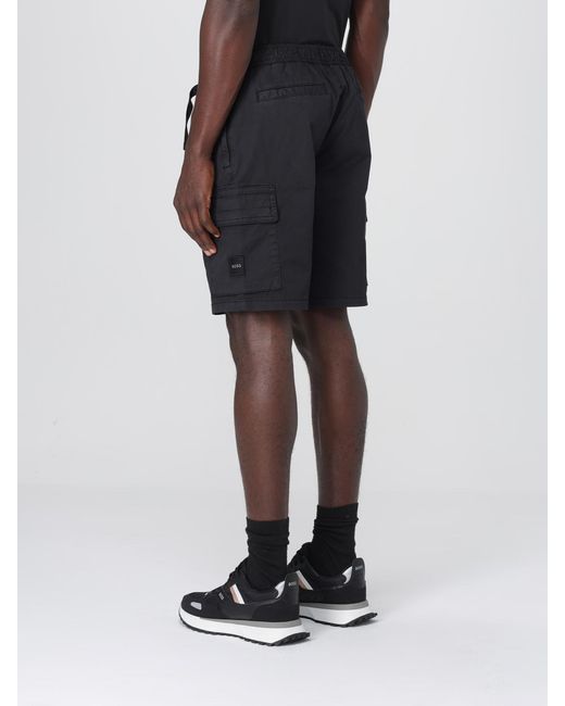 Boss Black Sariel Belted Cargo Shorts for men