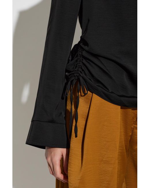 AllSaints Black Long-Sleeved Top