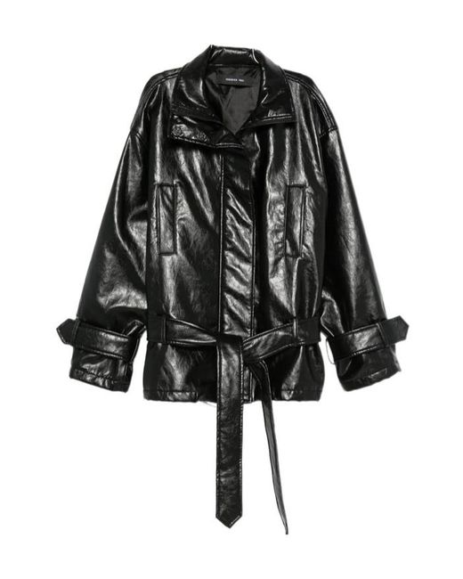 FEDERICA TOSI Black Belted Zip-Up Jacket