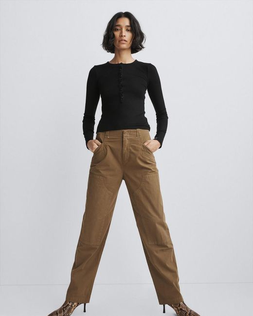 Rag & Bone Green Malia Overalls Casual Pants