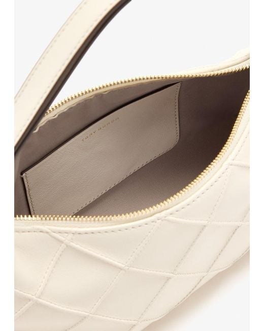 Tory Burch White Chain Tote Bag