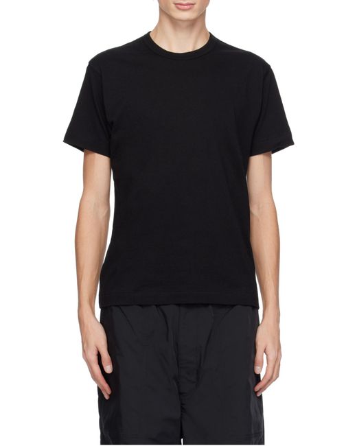 COMME DES GARÇONS PLAY Black Comme Des Garçons Play Logo Patch Crewneck T-Shirt
