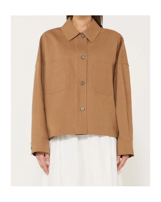 Weekend by Maxmara Natural Vettura Boxy Shirt Jacket