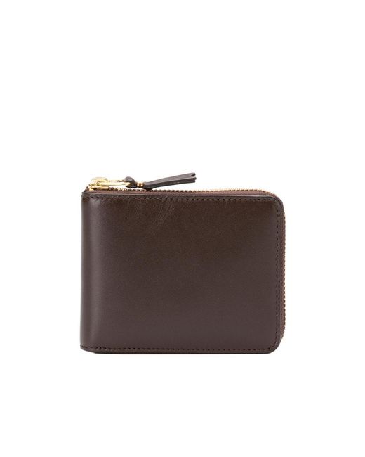 Comme des Garçons Brown Logo Wallet for men