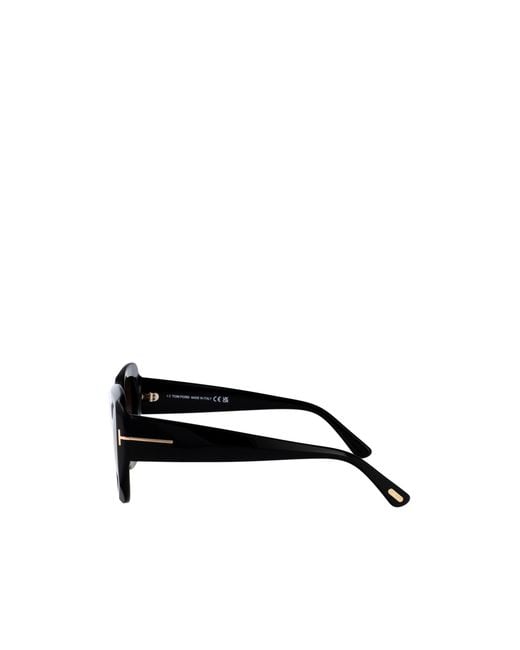 Tom Ford Black Eyewear Square Frame Sunglasses