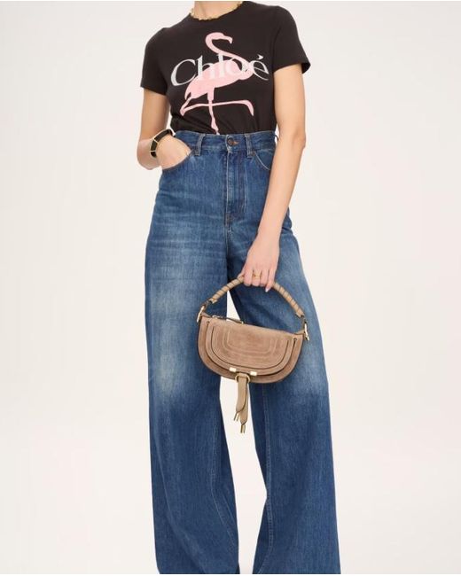Chloé Brown Chloé Marcie Mini Shoulder Bag