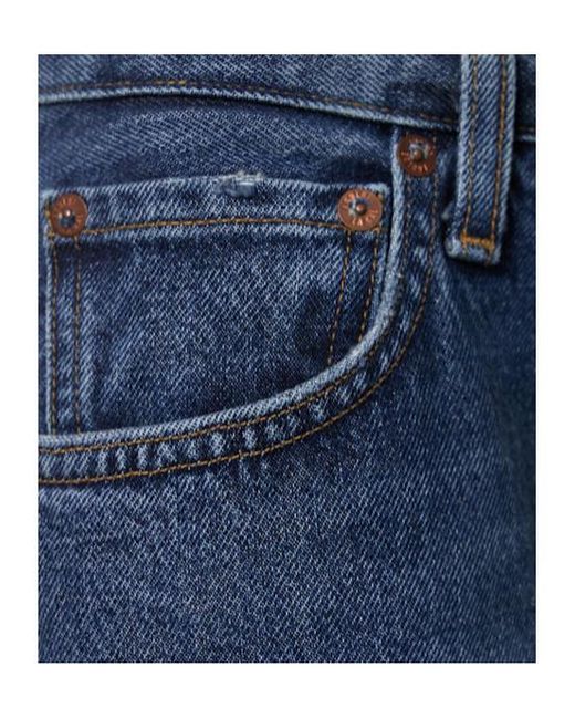 Agolde Blue Multi-Pocket Denim Trousers