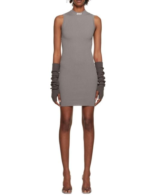 Heron Preston Brown Sleeveless Dress