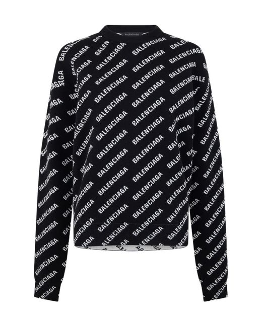 Balenciaga Black Logo Sweater