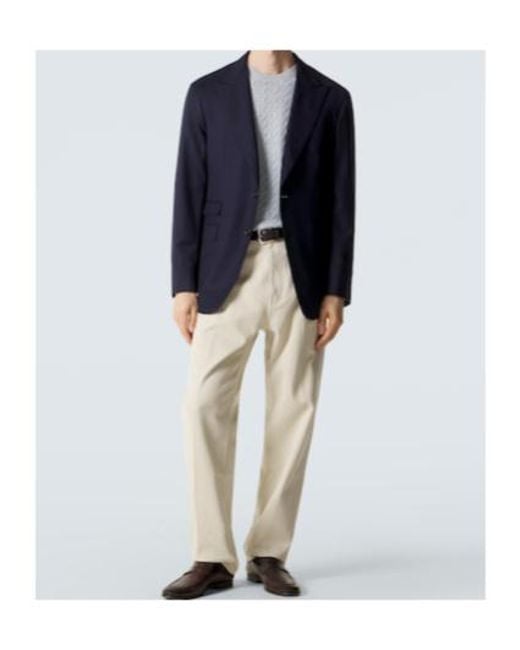 Dunhill White Cotton Straight Pants for men