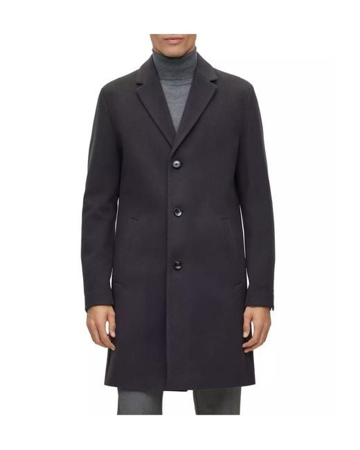 Boss Blue H Hyde C Trench Coat for men