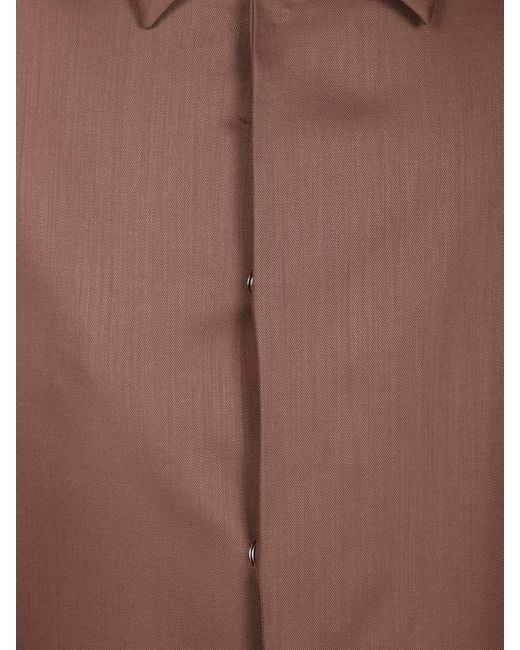 Costumein Brown Twill Overshirt Jacket for men