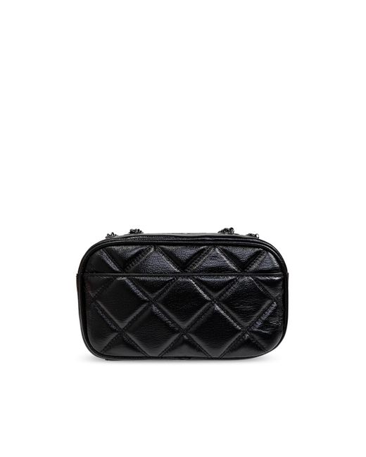 Marc Jacobs Black The Quilted Leather Chain Snapshot Bag